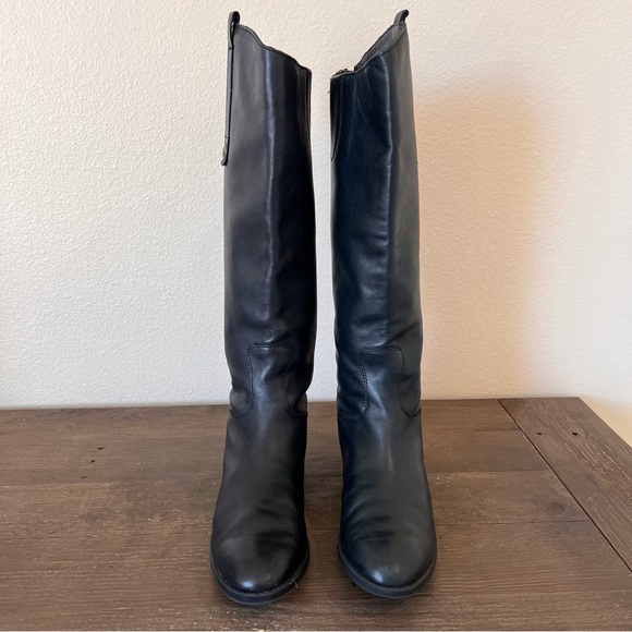Sam Edelman
Penny Black Leather Back Zip Block Heel Riding Boots Size 7 - Picture 17 of 17